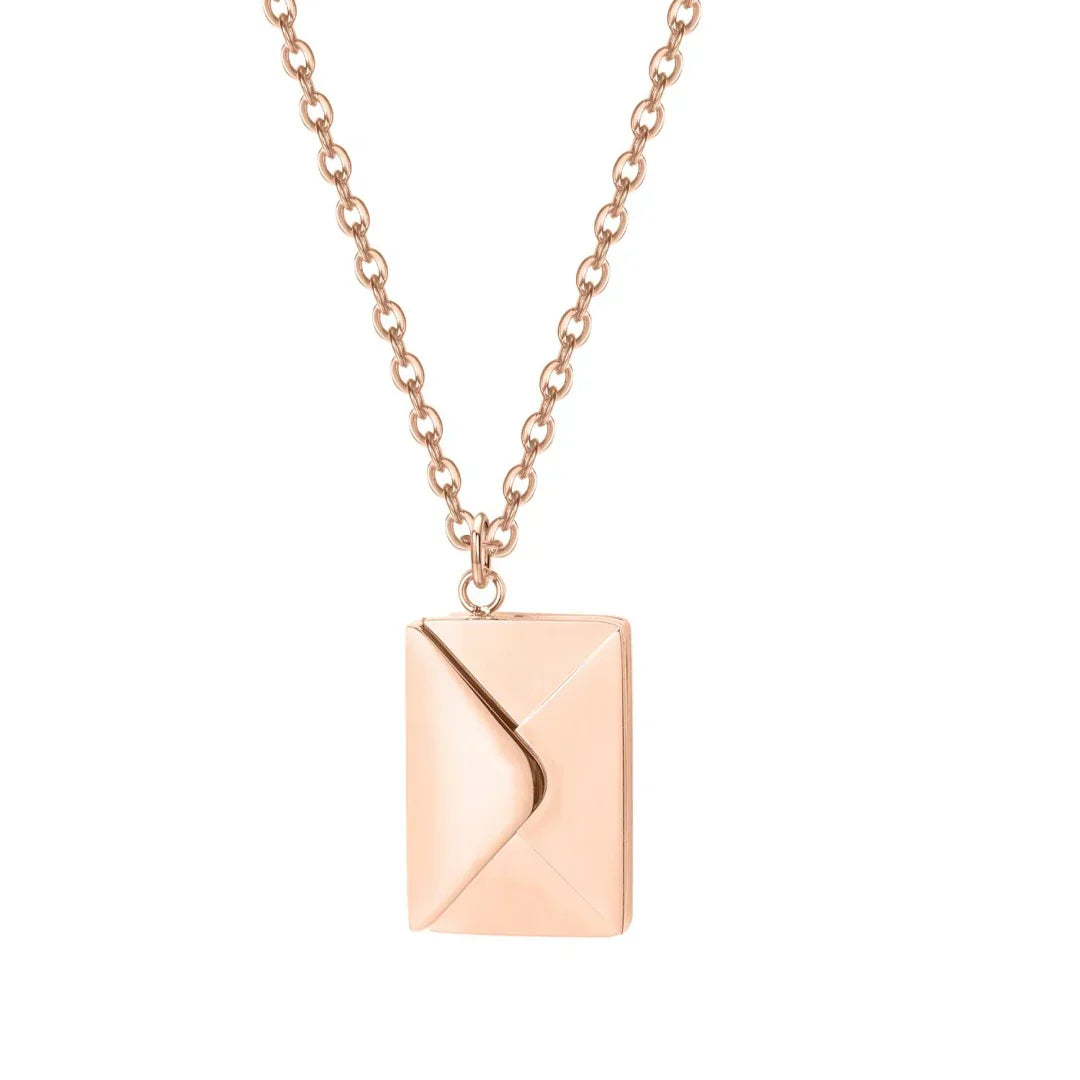 SAPHIRA™ - ENVELOPE LOVE LETTER PENDANT NECKLACE