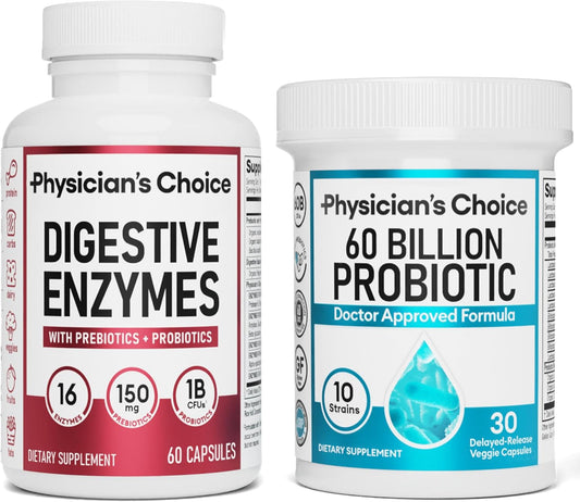 SAPHIRA™  - DIGESTIVE ENZYMES 60CT + 60B PROBIOTIC 30CT