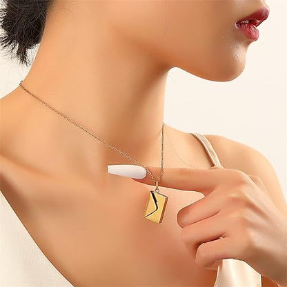 SAPHIRA™   - ENVELOPE LOVE LETTER PENDANT NECKLACE