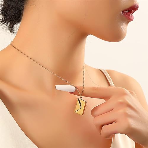 SAPHIRA™   - ENVELOPE LOVE LETTER PENDANT NECKLACE